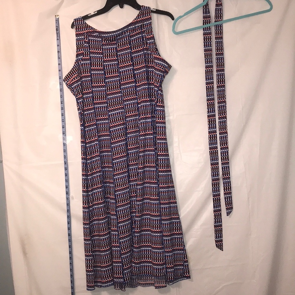 Sz 14w A-Line Dress Red/White/Blue
